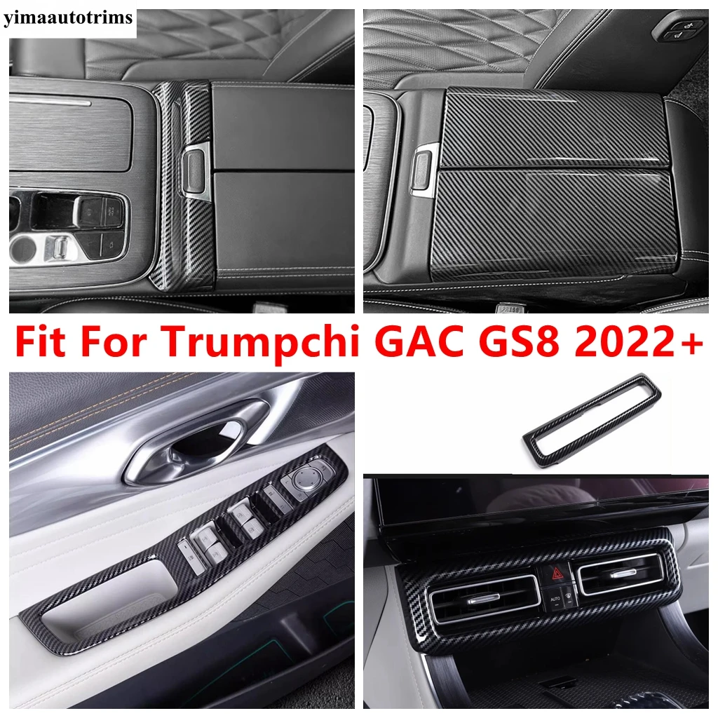 

Central Middle Air AC Vent Outlet / Window Lift / Armrest Box Button Panel Cover Trim Accessories For Trumpchi GAC GS8 2022 2023