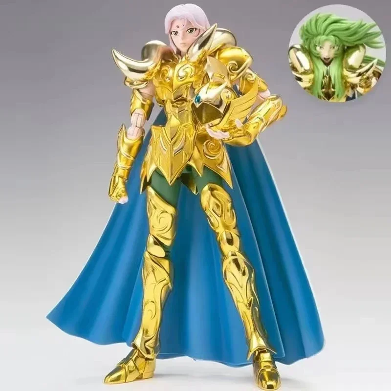 

In Stock MC Model Saint Seiya Myth Cloth EX Aries Mu Metal Corner with Shion Head Gold Knights of The Zodiac Anime Action Figure