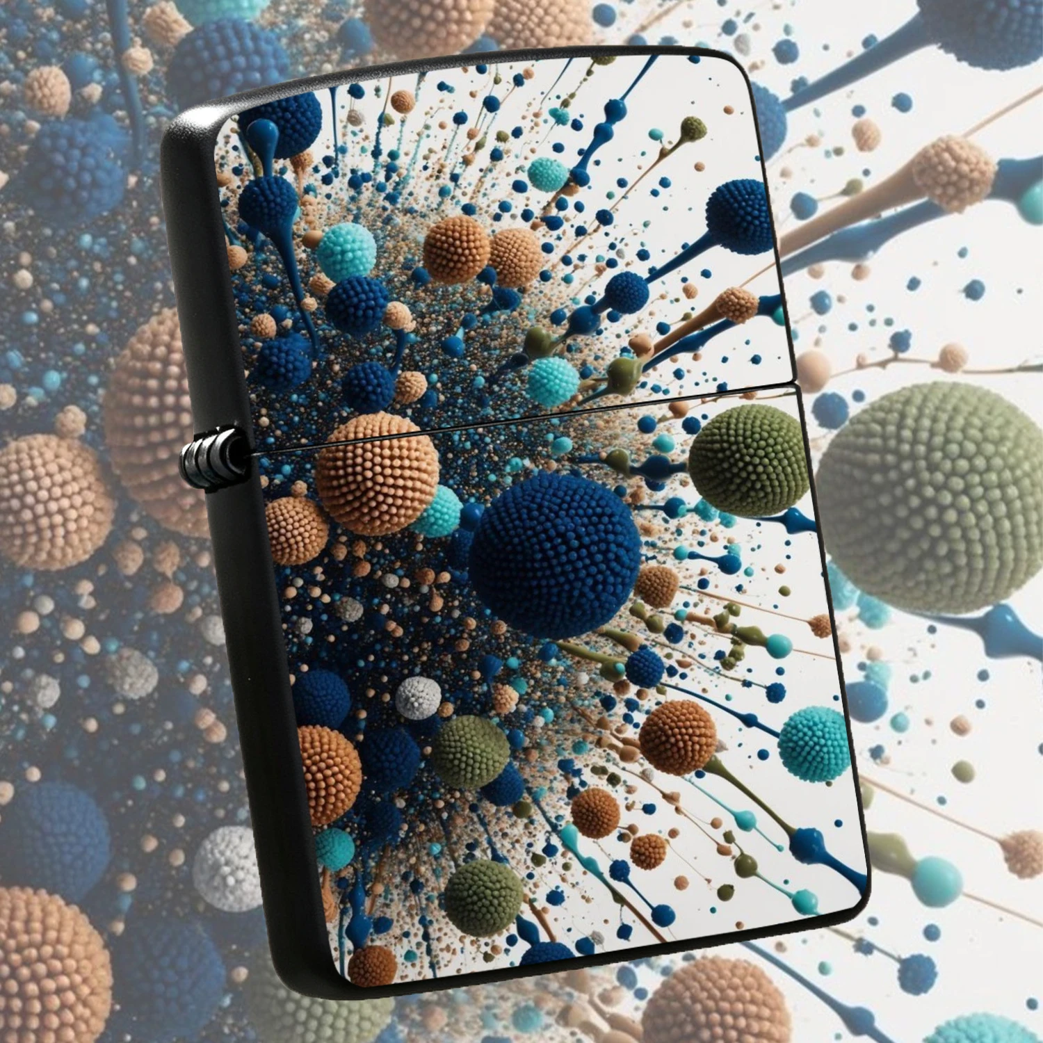 Artistic Granule Sphere Splash Pattern Portable Lighter, Suitable For Daily Trips, Outdoor Camping, Home Decor And Multiple Scenarios, Unique Texture Trendy Gift, Matches All Daily Fire Using Needs, Adds Distinctive Elegant Vibe To Spice Up