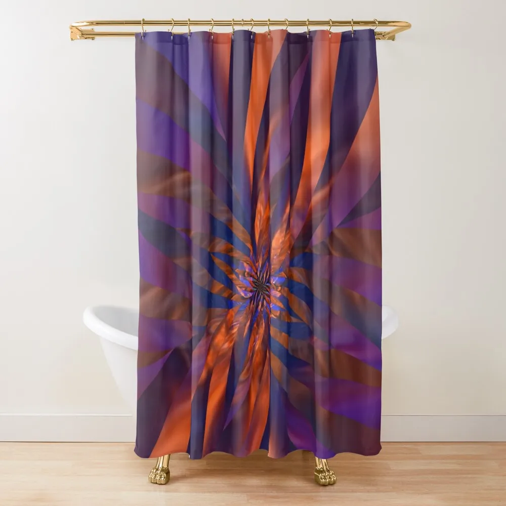 

Abstract in Orange and Purple Shower Curtain Bathroom Shower Set Funny Shower Sets For Bathroom Bathroom Fabric Curtain