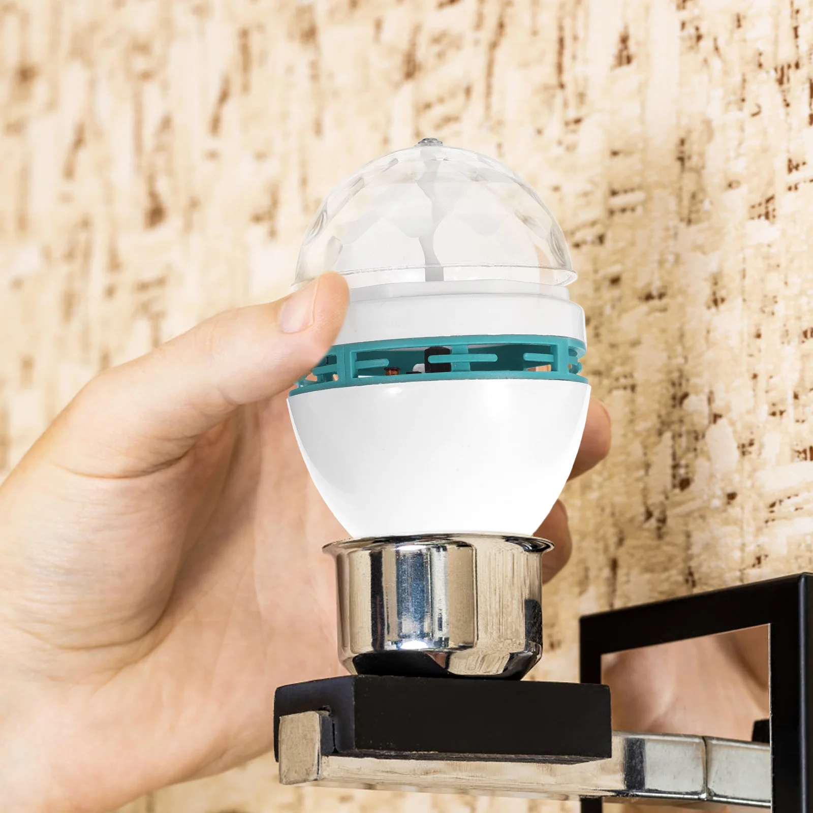 

W998 E27 3W Colorful LED Rotating Lamp Light Bulb Decorative Lighting for Dance Party Romantic Atmosphere Energy Saving