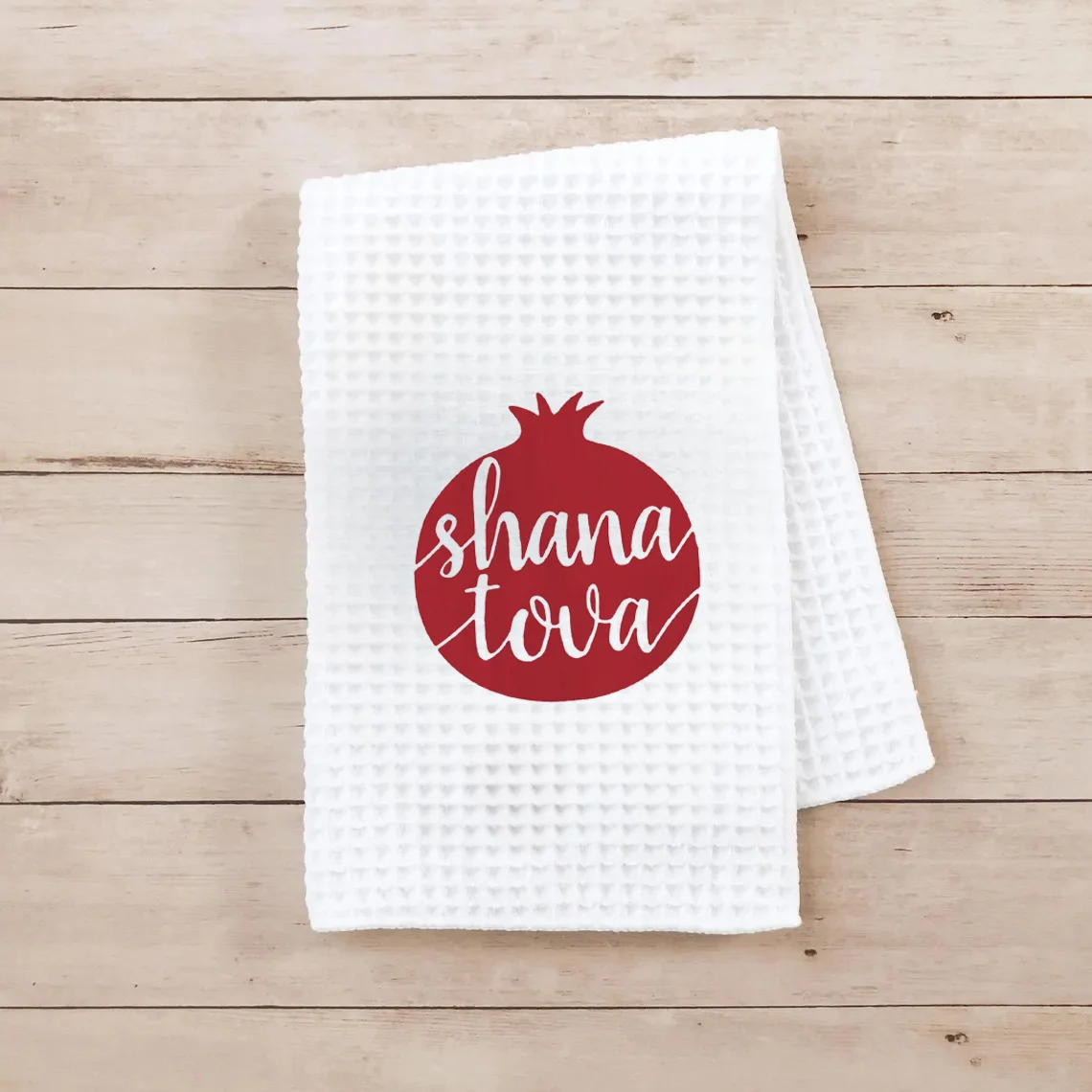 

2025 Rosh Hashanah Flour Sack Kitchen Towel Pomegranate Shana Tova Preserving Jewish New Year Traditions with Kitchen Essential