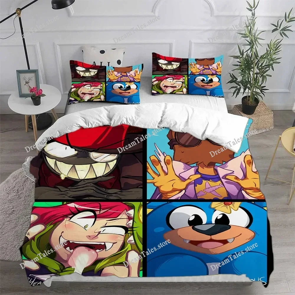 

New Game Villainous Bedding Sets Quilt Bed Cover Comforter Duvet Cover Pillow Case Kids Adult Bedroom Decoration Luxury Gift