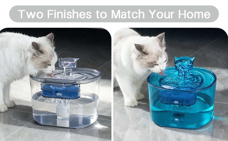 74,39 oz/2,2L, USB Elektrischer Geräuschloser Haustier-Trinknapf Automatischer Katzenbrunnen Wasserspender mit Filter Automatischer Katzenwasserspender – Detail 12
