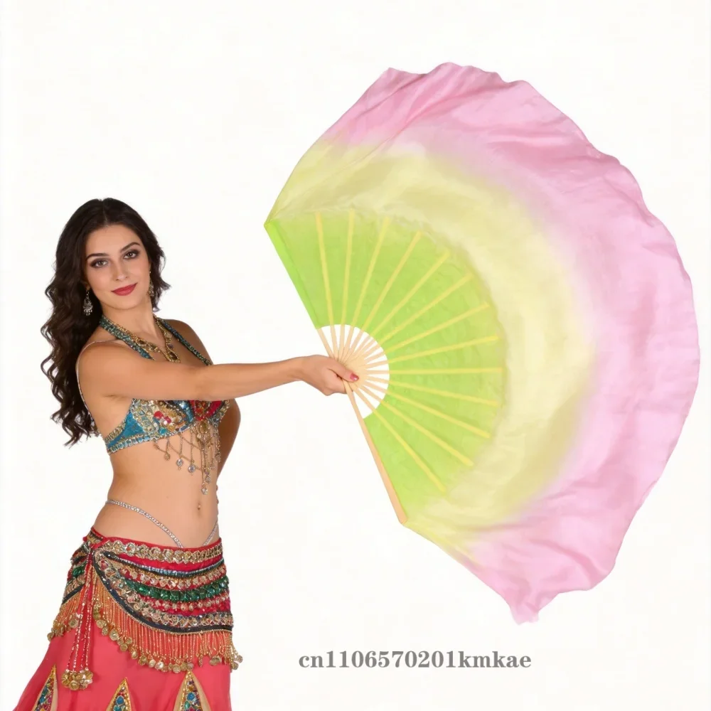 customized-color-size-adults-real-silk-fan-pairs-women-bellydance-half-circle-short-bamboo-folding-fan-white-golden-gradient