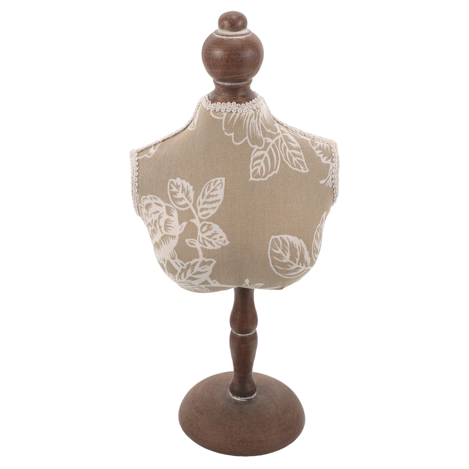 

Stable Wooden Necklace Holder Stand Elegant Jewelry Display Mannequin Showcase Organizer
