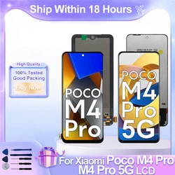NEW AAA+ AMOLED For Xiaomi POCO M4 Pro 4G LCD Display Touch Screen Digitizer For XIAOMI POCO M4 Pro 5G LCD Replacement Parts