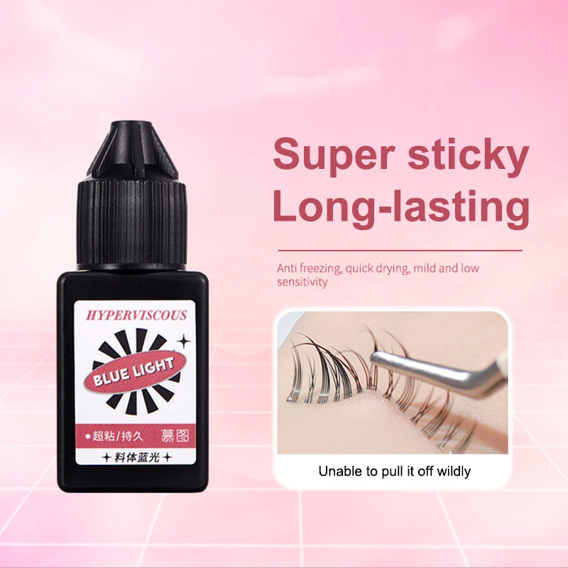 False Eyelash Extension Glue Waterproof Fast Dry Long Lasting Strong No Irritation Transparent Eyelash ExtensionPrimer Tools