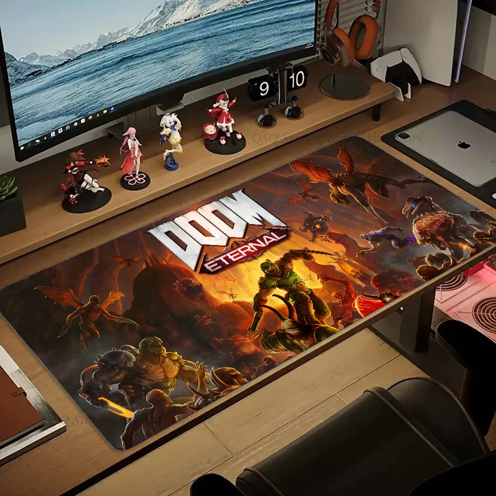 HD D-Doom Mousepad Large Gaming Mouse Pad LockEdge Thickened Computer Keyboard Table Desk Mat