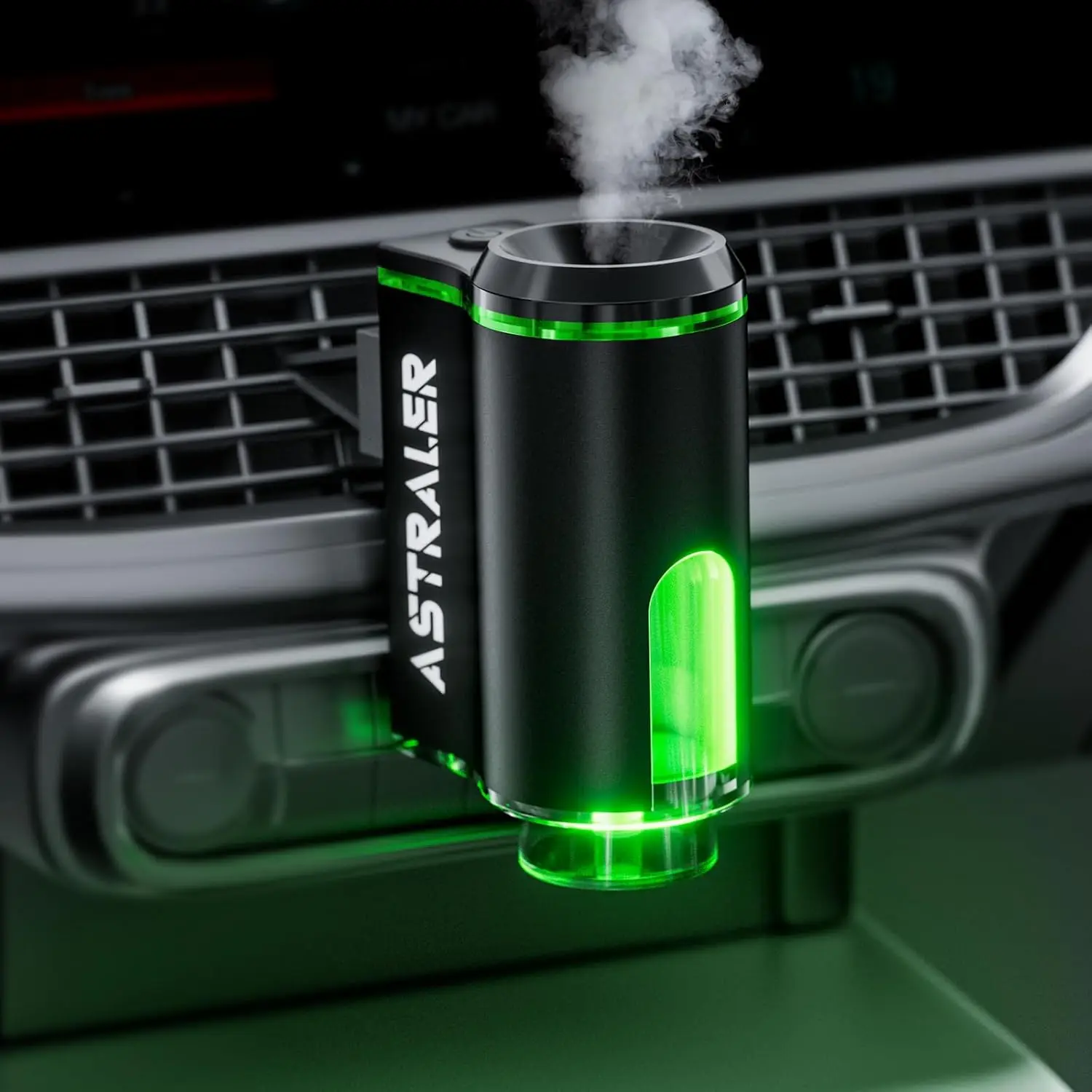Smart Car Air Freshener Diffuser – Auto On/Off Aromatherapy Diffuse With 3 Scent Modes, USB Rechargeable, Vent Clip, Long-Lastin