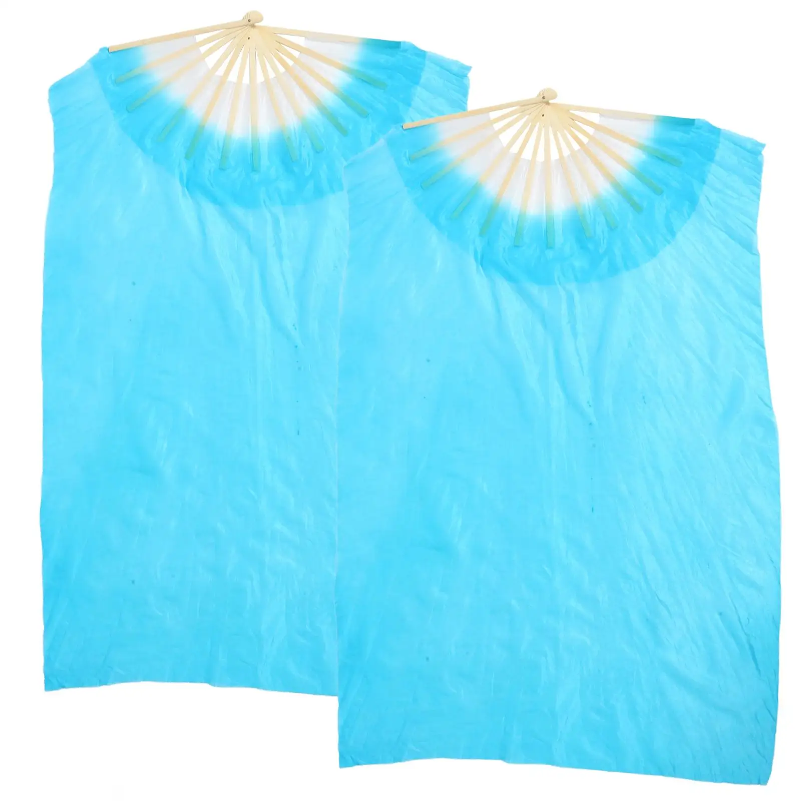

Long Silk Fans 1.2m Yellow Dancing Props Lightweight Foldable Fans for Women Yoga Accessories