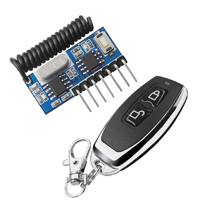 FEDI-Receiver Module Transmitter Decoding Receiver Jog Self-Locking Interlock Controller Module 433Mhz With Remote Control