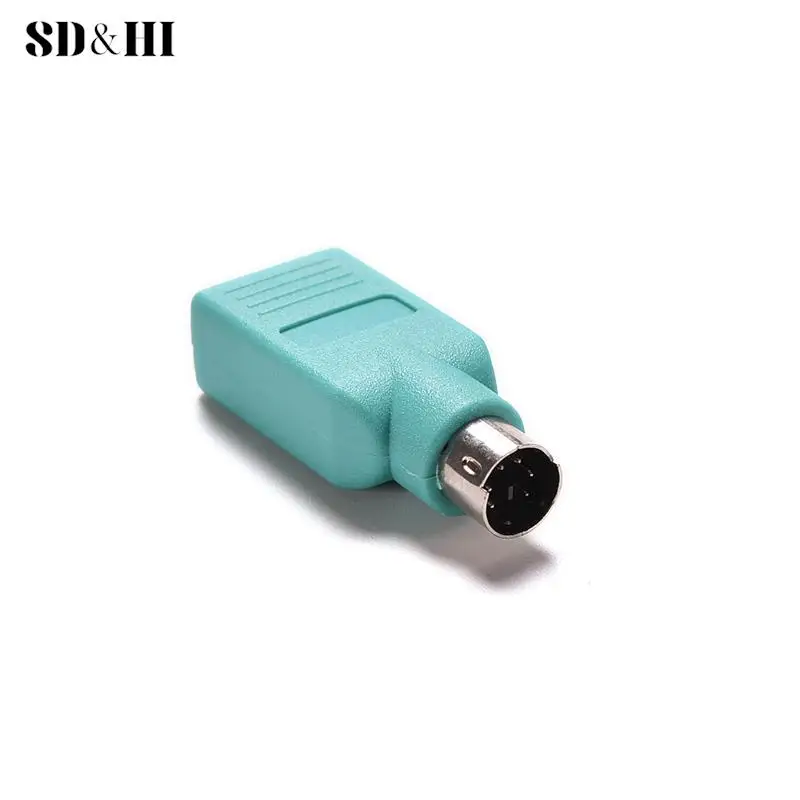 1PC  USB Female To PS2 PS/2 Male Converter Adapter Keyboard Mouse Mice Converter Male Adapter Computer Converter In Stock