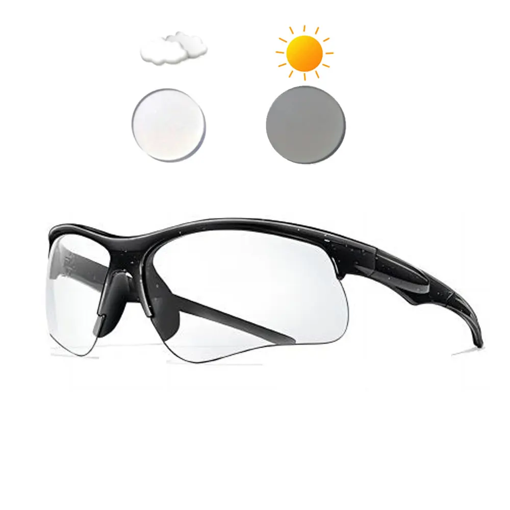 Neue Photochrome Radfahren Sonnenbrille Männer Frauen Outdoor Mtb Fahrrad Sonnenbrille Lauf Brillen Sport Fahrrad Winddicht Brille