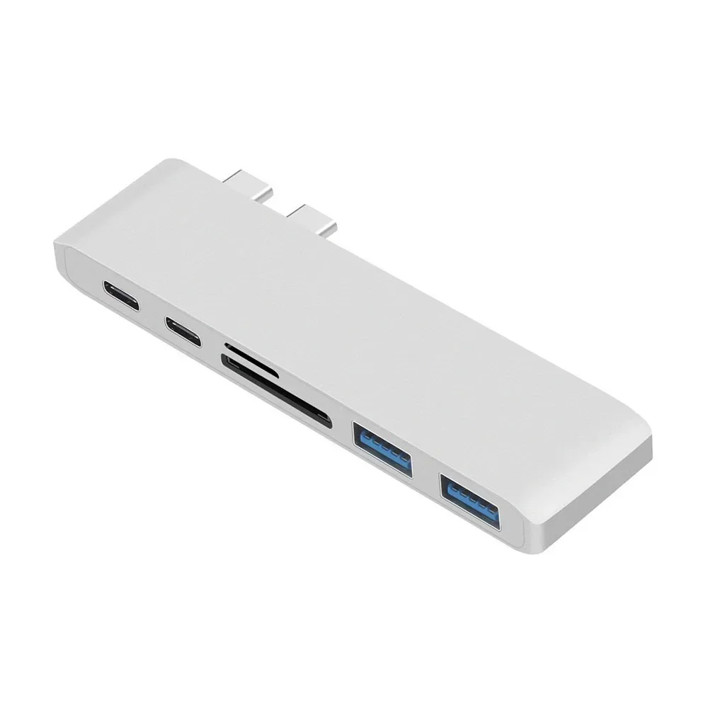 USB-C-Hub 6-in-1-Dockingstation-Adapter für Macbook Pro Air 2016 2017 2018 2019 2020 2022 13 Zoll 15 Zoll