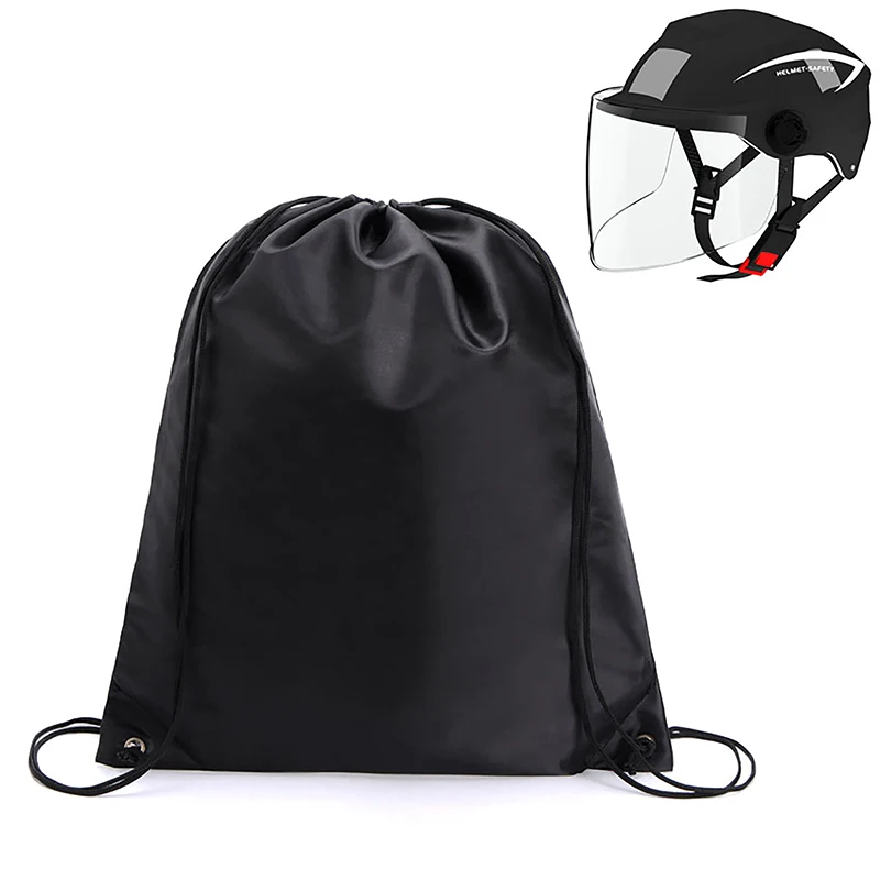 Helmet Bag Rainproof Backpack Draw Pocket for Motorcycle Scooter Moped Bike Bicycle Full Half Helmet Lid Protect Bag