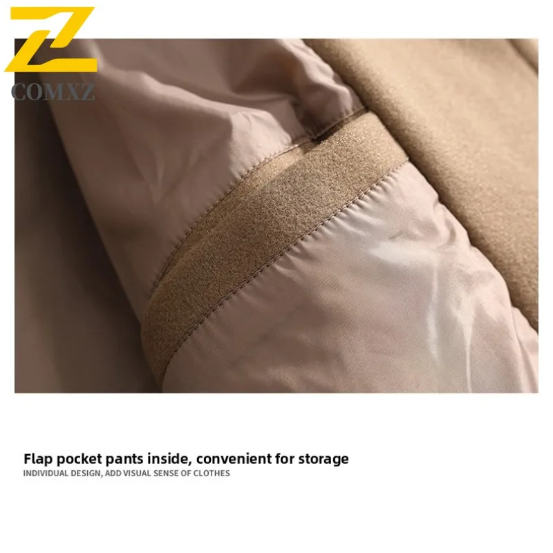 COMXZ Izexx Fashion Autumn Winter American style New Wool Warm tactics waterproof and windproof Coat lightweight windbreaker