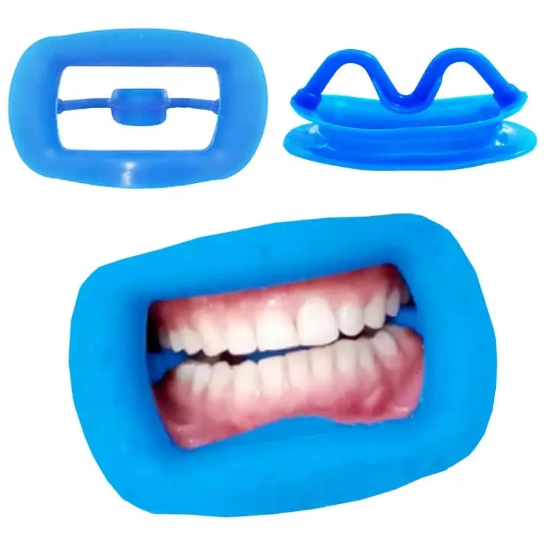 Nigf dental silicone macio 3d lábio bochecha retrator boca abridor bochecha expandir consumíveis ortodônticos dentários 4 cores disponíveis