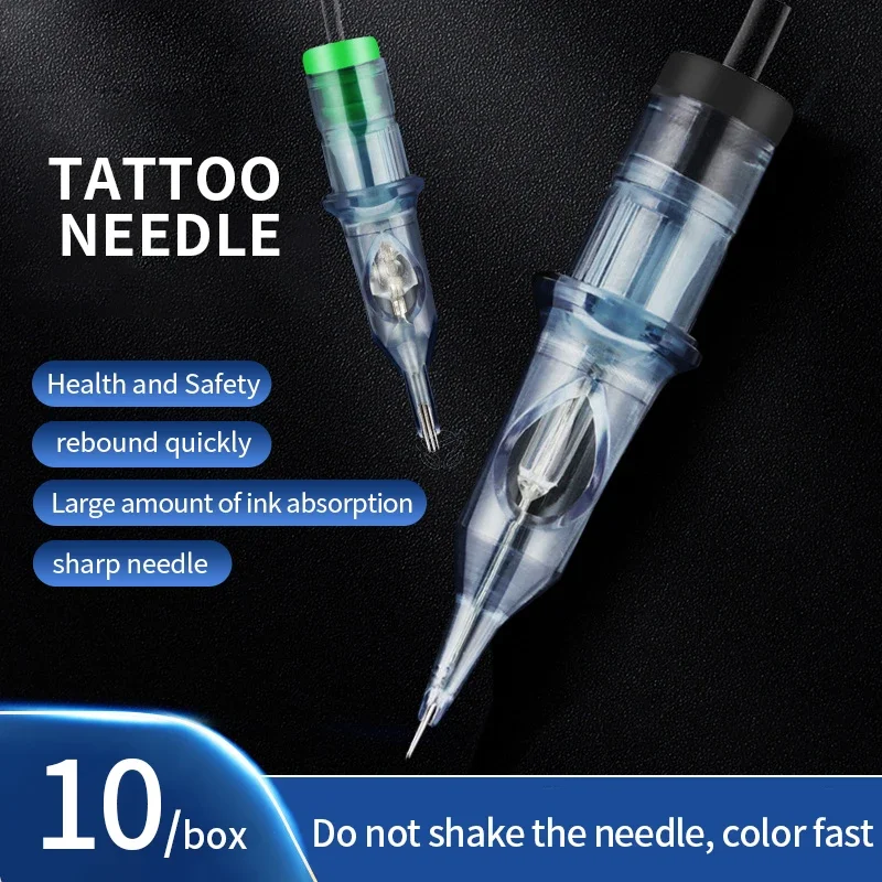 Microneedling Tattoo Accessories  Needles RL Disposable Sterilized Safety Tattoo Needle for Cartridge Machines Grips 10pcs/lot