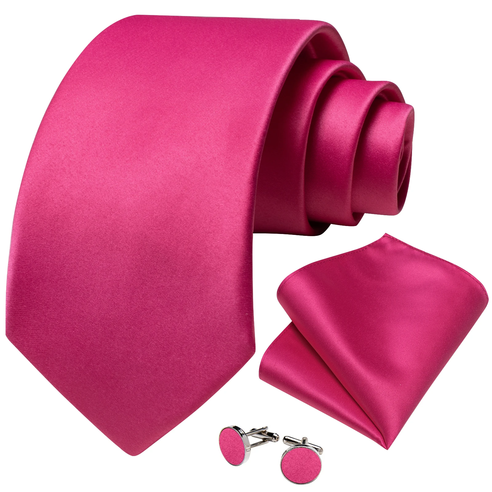 Silver Men's Ties Gray Blue Pa - Cufflinks Silver Set 评论和价格
