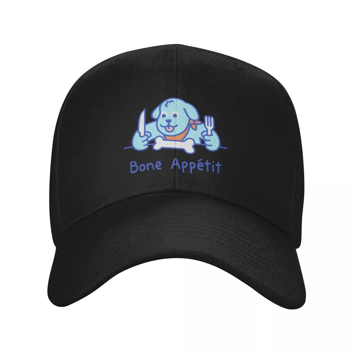 

Bone Appétit Baseball Cap Sunhat black Wild Ball Hat Golf Hat Girl'S Hats Men's