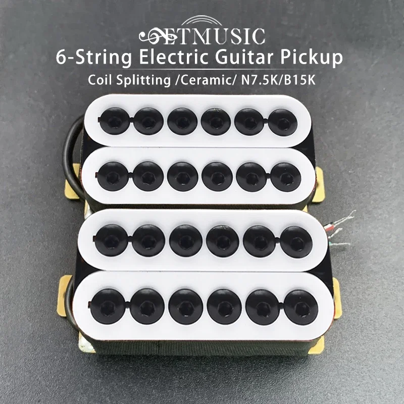 

Dig Adjustable Screw Metal Electric Guitar Humbucker Pickups Ceramic Pickup Neck 7.5K Bridge 15K Multi-Colour