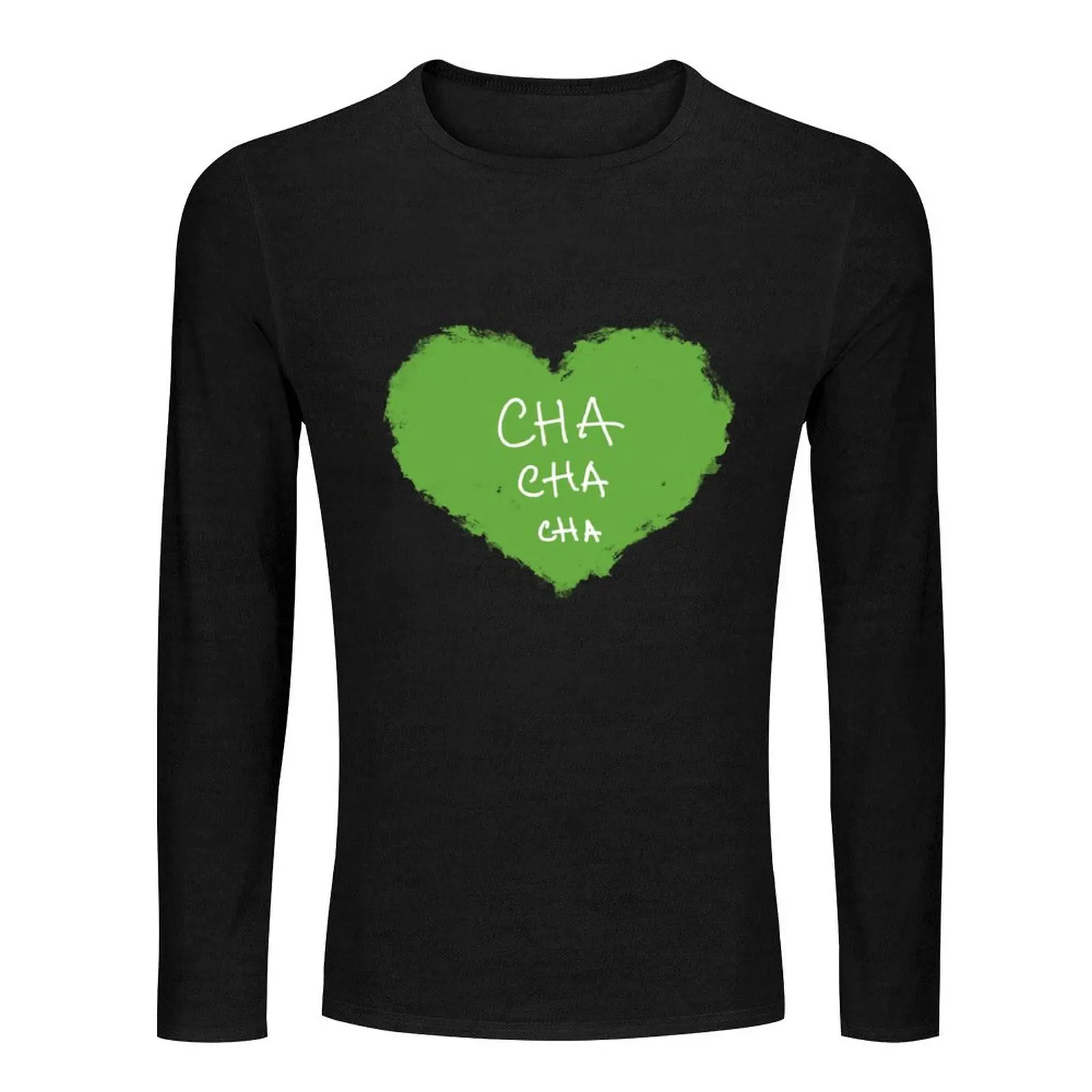 K??rija cha cha cha Long T-Shirt shirts graphic tees black t-shirts for men