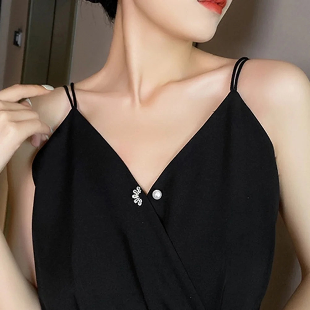 دبوس بروش لؤلؤي آمن للنساء، بروش أنيق متعدد الوظائف، مثالي للحفلات والحياة اليومية، ياقة إبداعية