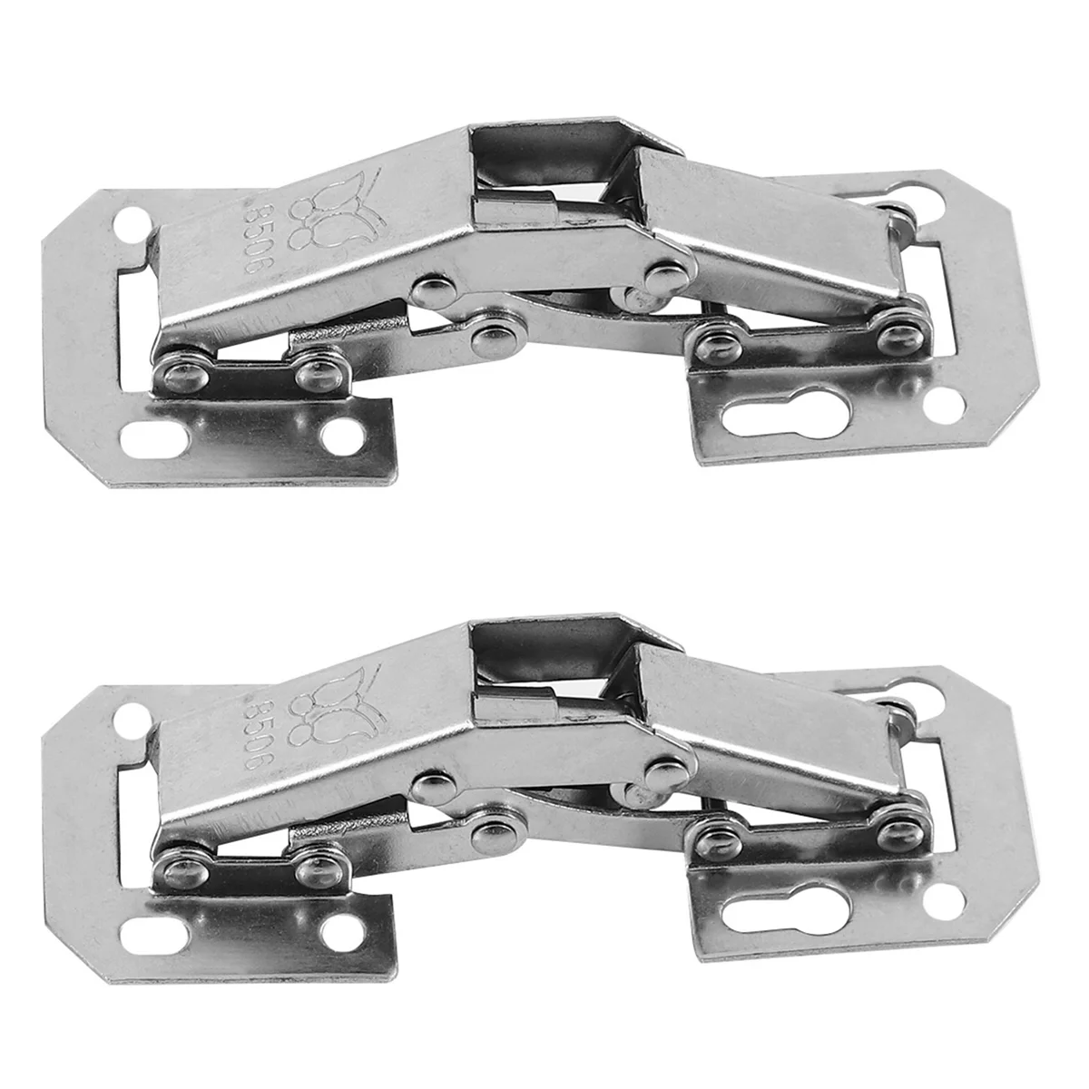 ETRT 2 pezzi armadio da cucina con chiusura ammortizzata armadio guardaroba cerniere e viti per porte da 90 gradi