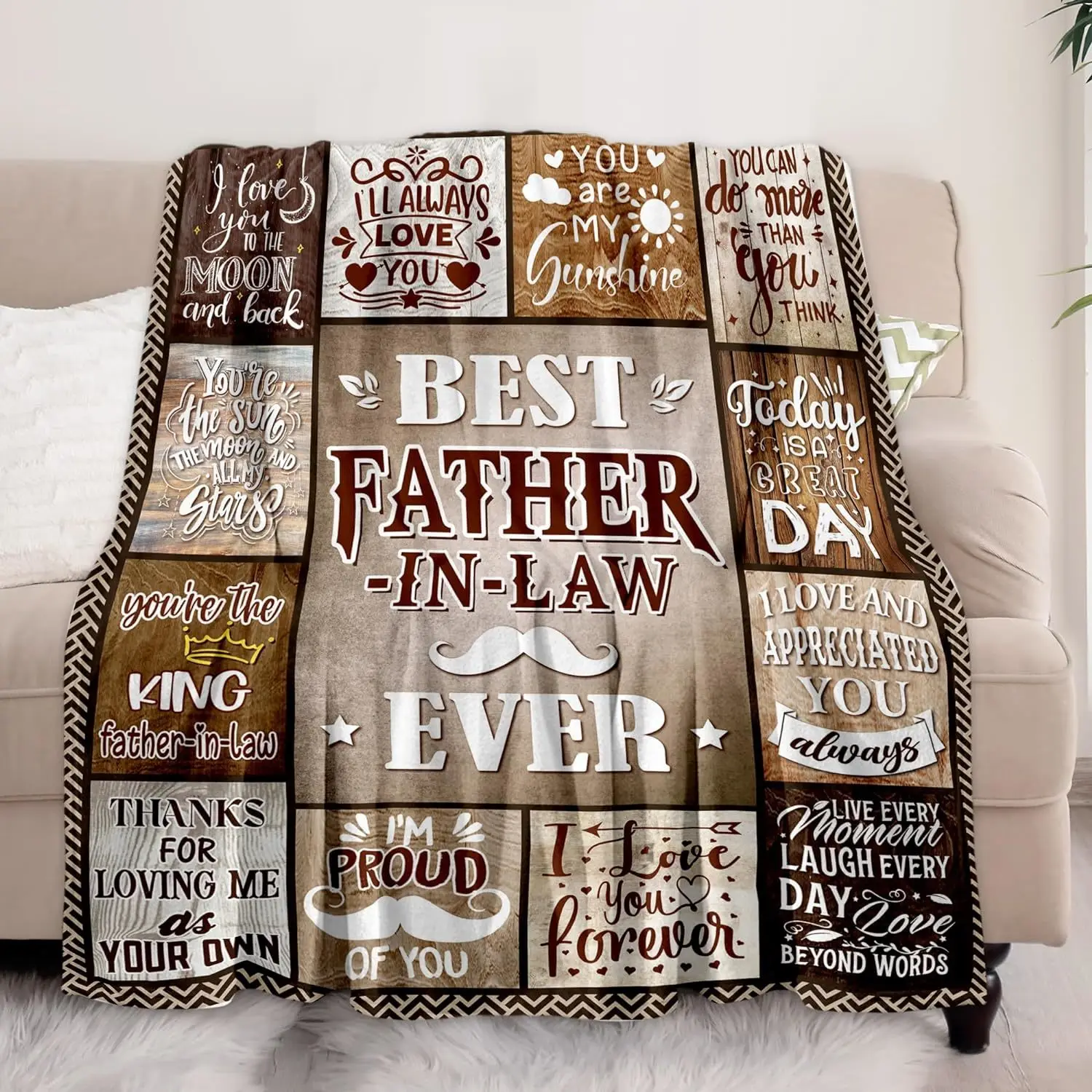 Father's Day gift, customized flannel blanket reward gift, creative blanket, Christmas and Halloween gift