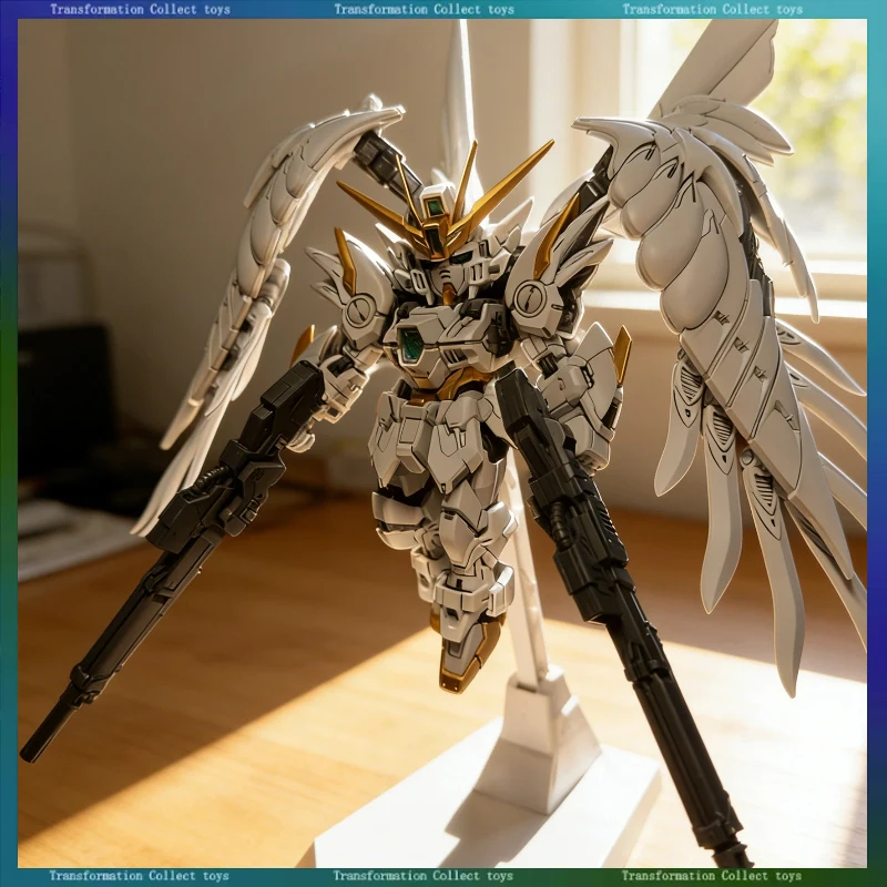 

In Stock GL MGSD Wing Zero Snow White Assembly Model Kits Plastic Skeleton Mecha Figure Anime Action Robot Toy Collection Decor