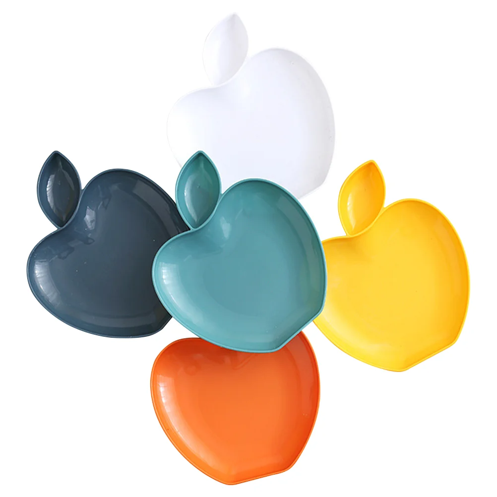 

5 Pcs Fruit Snack Plates Exquisite Fine Polishing Design Kitchen Storage Dishes Vegetable Salad Serving Tray