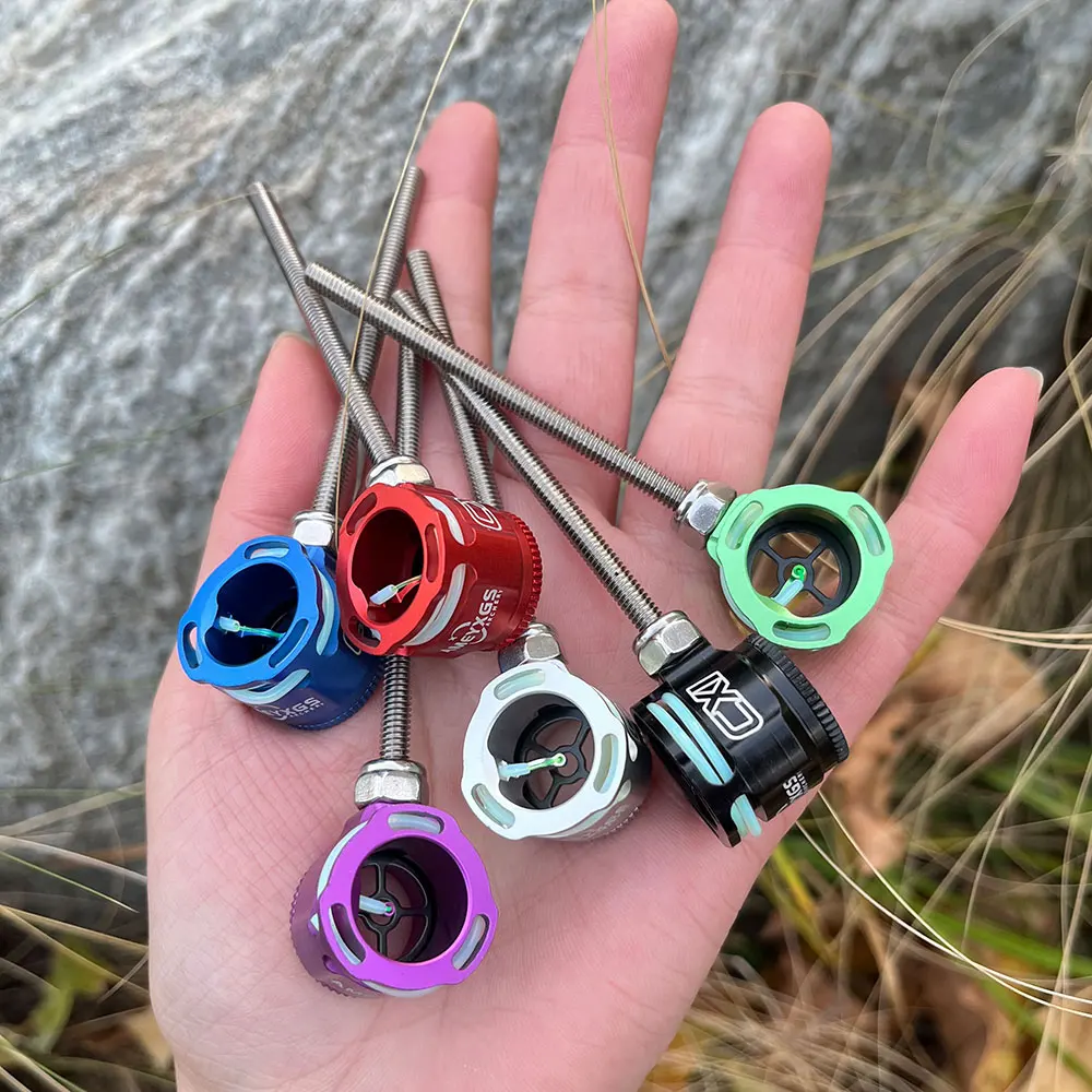 Recurve Bow Alloy Sight Aim Head 0.019Inch Optical Fiber 8-32" Thread Recurve Bow Archery Shooting Hunting Bow Sight Accessory view 6