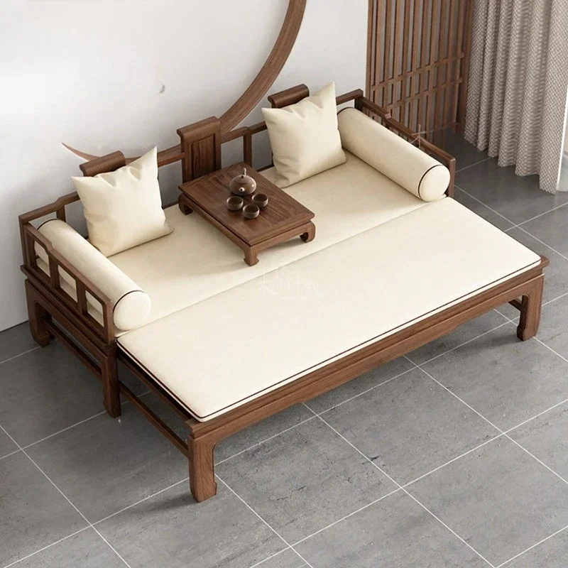 Aa neoclassical simple sliding Arhat bed/solid wood chaise longue/backrest sofa chair