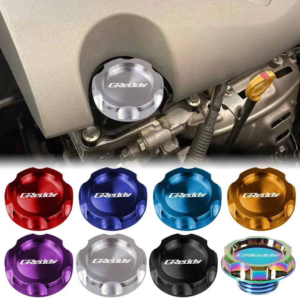 JDM Racing Car Styling Brand New GReddy Style Aluminum Round Circle Hole Style Oil Cap For Honda Nissan Car Styling