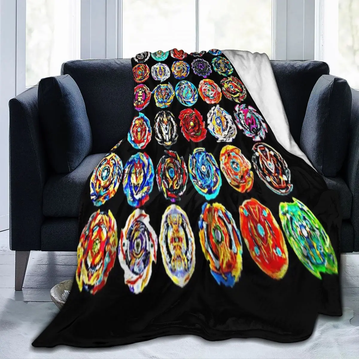 Throw Blanket Beyblade Micro Fleece Blanket Four Sizes Modern Comfortable For Living Room AntiPilling Blanket