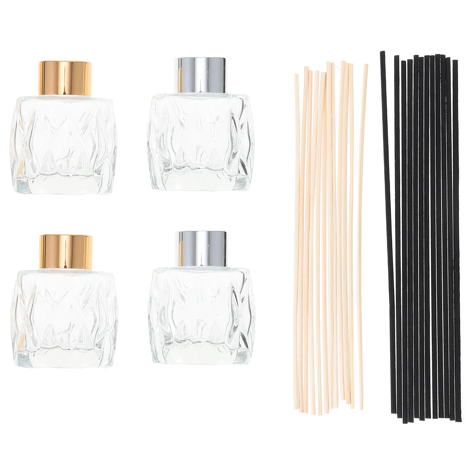 

1Set Aroma Diffuser Bottle Glass Bottles for Home Decor Refillable Essential Oil Containers Fragrance Release Aromatherapy