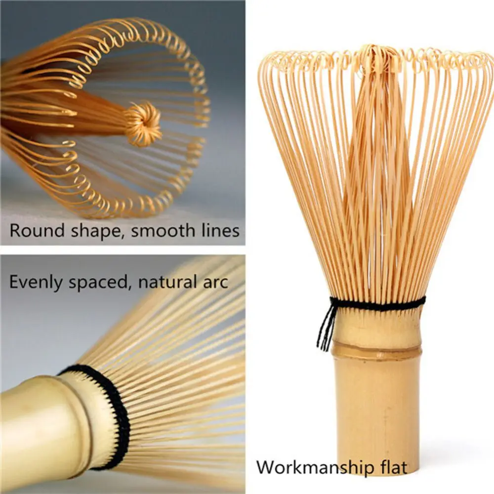 Japanese Tea Set Matcha Green Tea Powder Whisk Bamboo Useful Brush Tools Kitchen Matcha Tea Bamboo Accessories