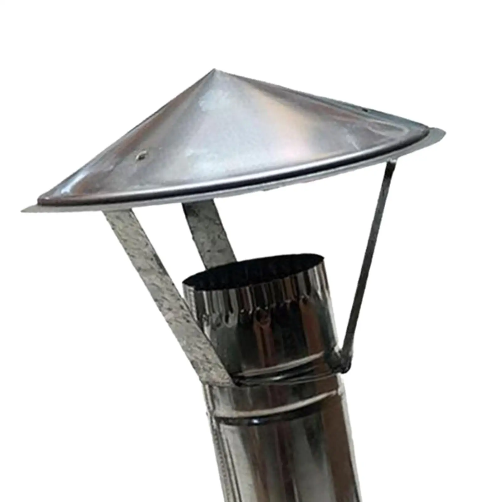 Durable Chimney Cover Stainless Steel Detachable for Garden Outside Stove