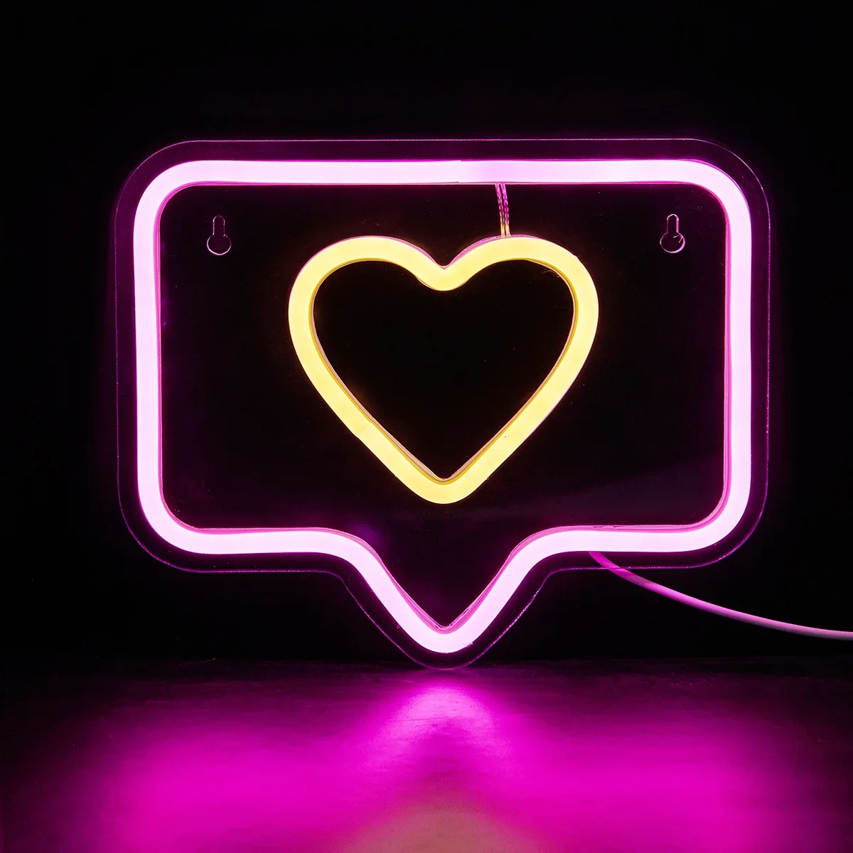 1PC 1pc LED Neon Sign basket Frame Night Lights, 5V USB Power Supply lampada al Neon per la festa del dormitorio della camera da letto di casa