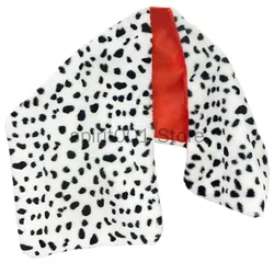 Women's Sexy Evening Runway Party Shawl Halloween Cosplay Costume Leopard Dot Wraps Shawl Cape Halloween Carnival Accessories