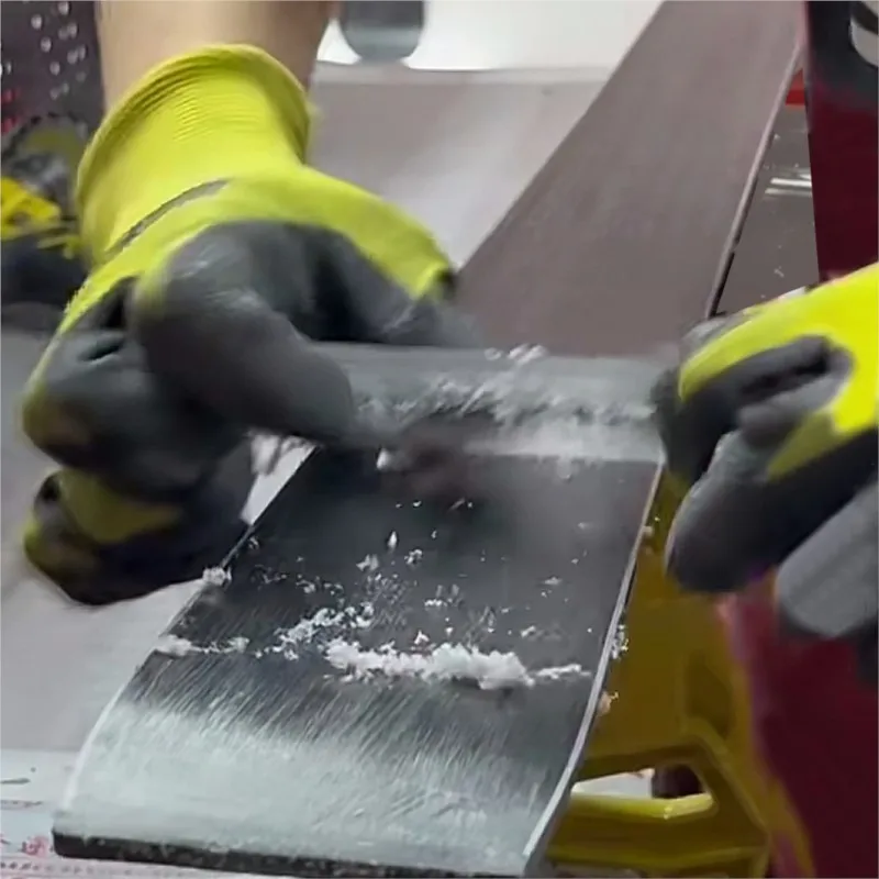 Flat-Edge Clear Snowboard Wax Scraper, Beginner Intermediate Skiers, Winter Outdoor Easy Wax Removal Ski Care Accessory