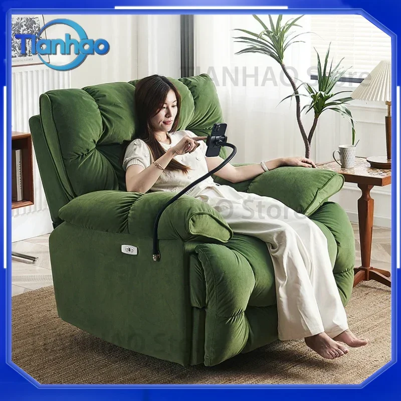Smart Electric Rotating Massage Chair for Single Person for Living Room Modern Nordic Recliner Individual Sofa Furniture