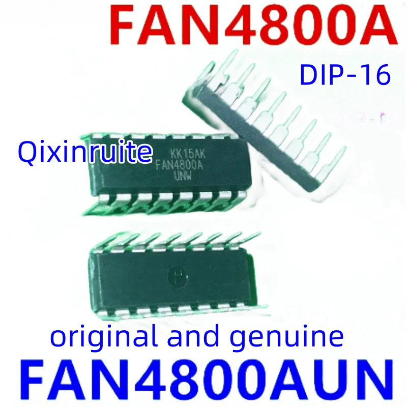 Qixinruite novo original fan4800aun = fan4800a plug-in direto dip-16 baixa corrente de partida pfc/pwm controlador chip combo