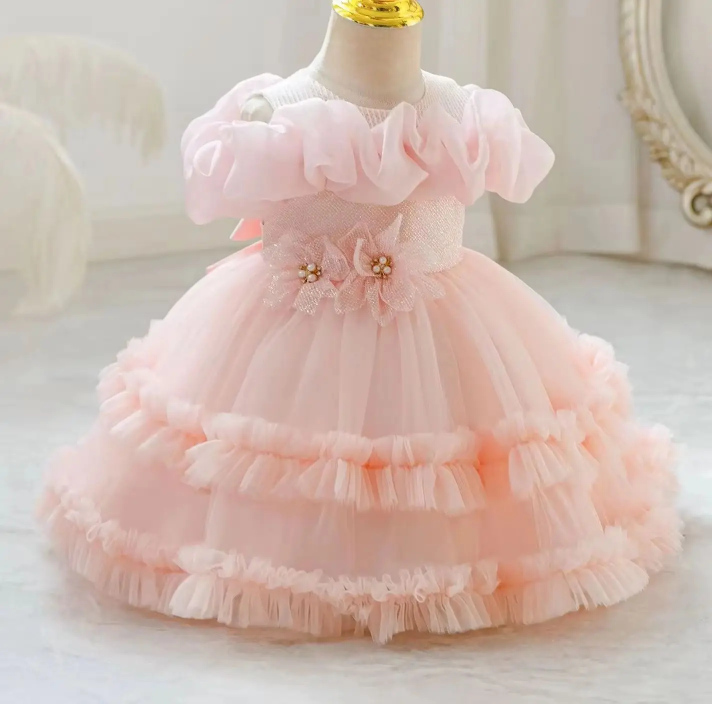 Baby Girl Princess Dress Kid Girls' Dresses Tutu Puffy Girly Clothes Ball Gown