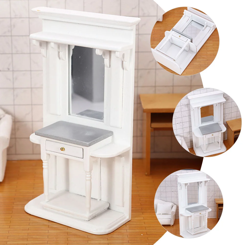 Model mebli Mini House Prop Layout Micro Landscape Models Decor Vanity Table