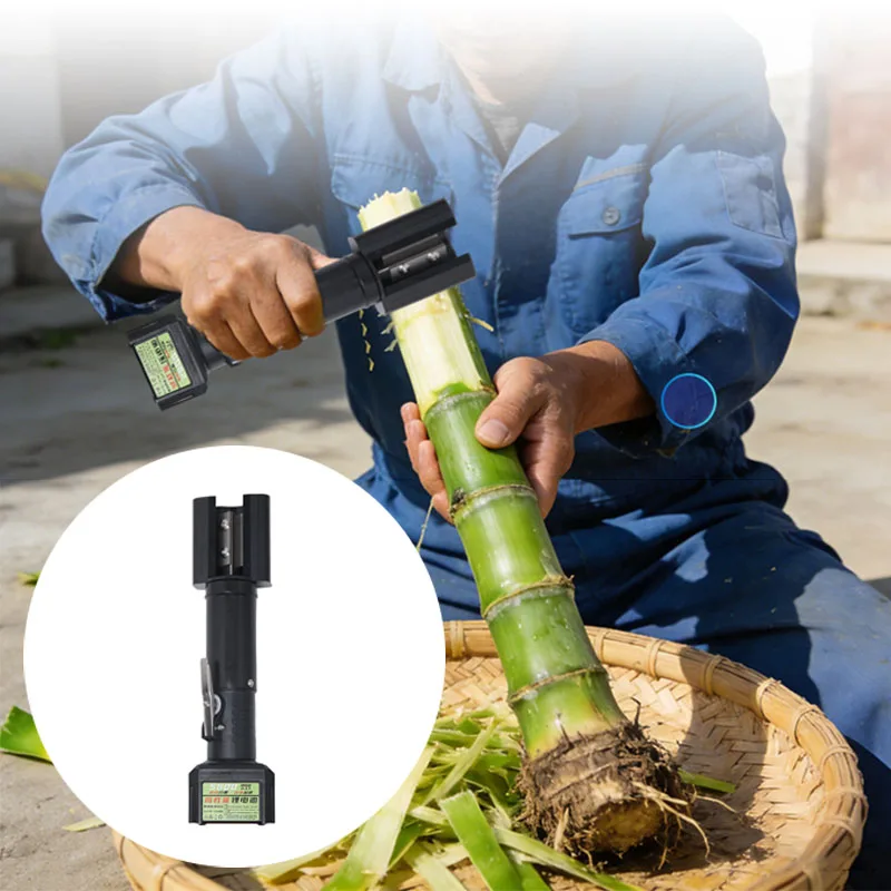 Electric Sugarcane Knife Handheld Sugarcane Peeler Rechargeable Fruit Skin Peeling Machine Drop-resistant Kitchen Hand Tools
