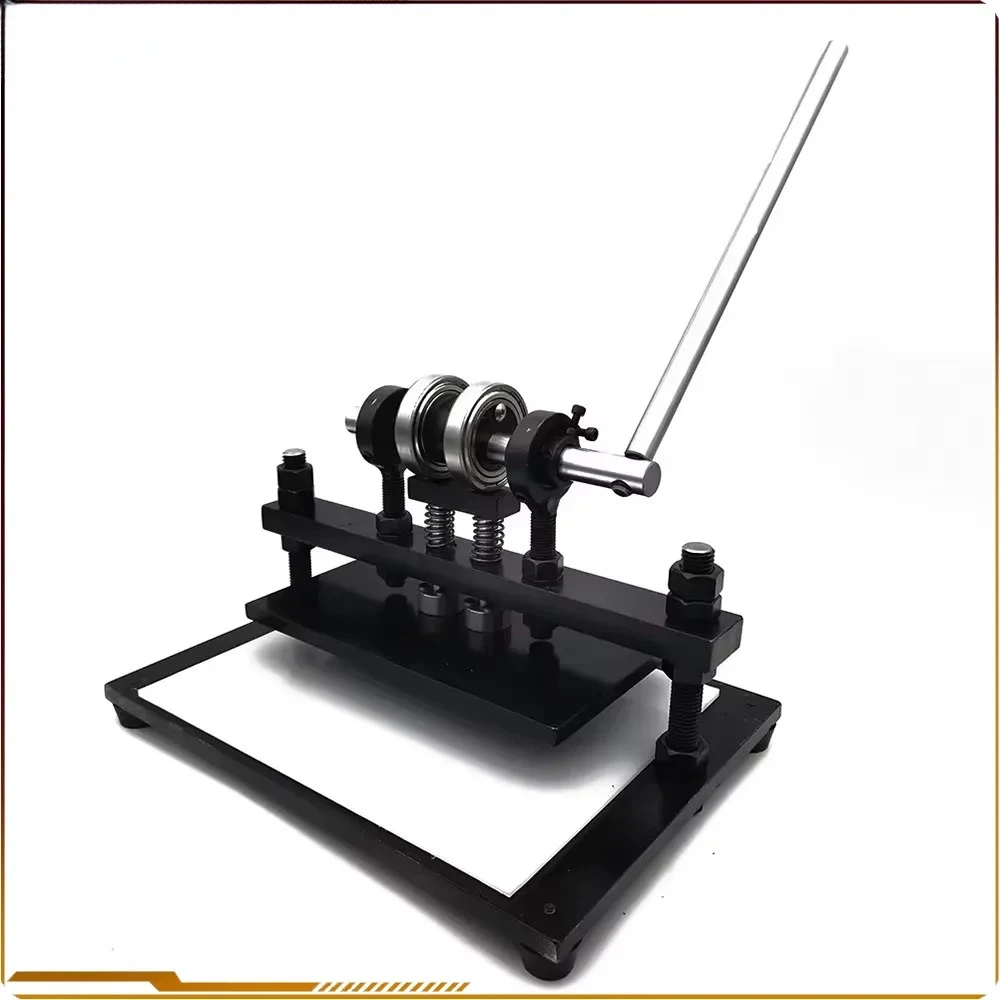 Leather Cutting Machine 14.56x10.62in Embossing Plate Manual Die Cutter Pressure Stroke Dual Guide Shafts Punching Leather