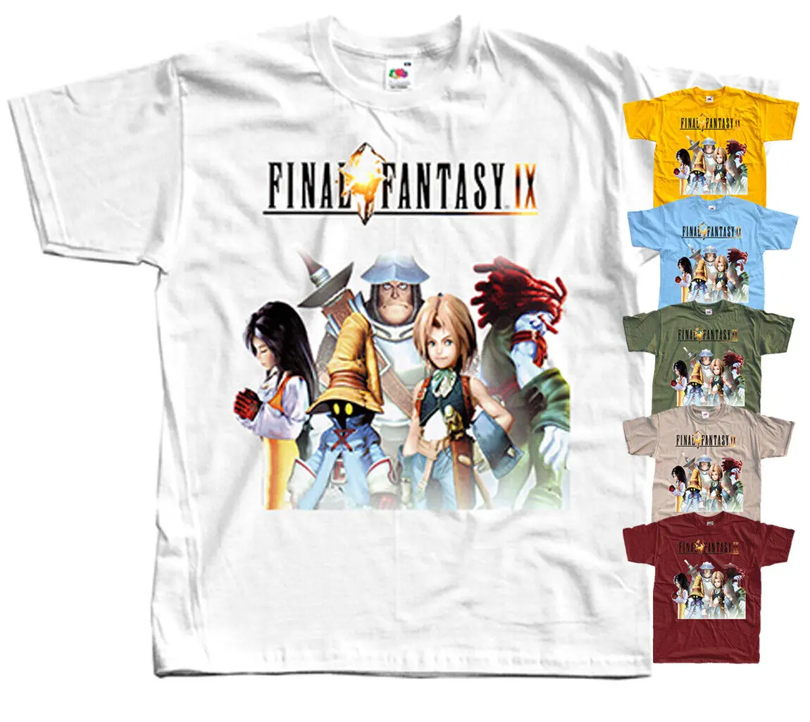 Final Fantasy IX,COMPUTER GAME, T-Shirt (YELLOW,BLACK,RED,KHAKI)All sizes S-5XL.