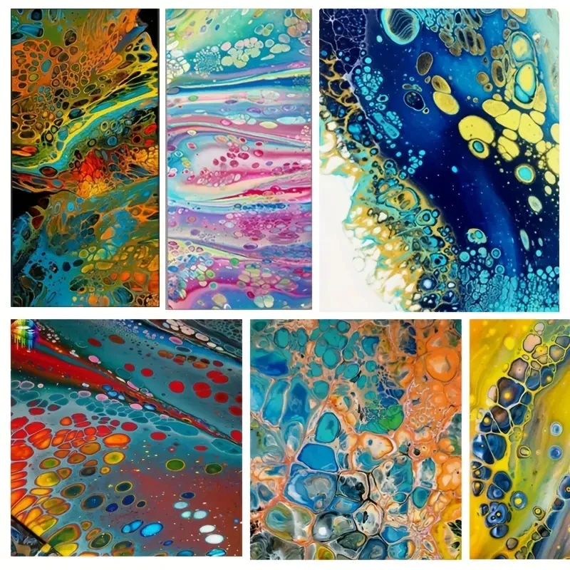 Acryl-Gießöl für Spezielle Zellenerzeugung, Silikonöl für Medium, Kompatibel mit Acrylmalerei, Aquarell, Zellaktivator – Detail 2